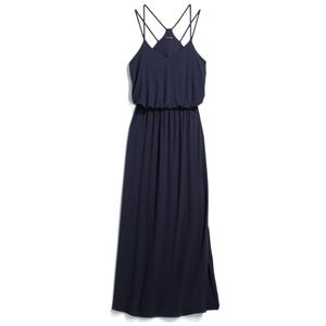 Navy maxi dress